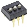 Przełącznik DIP 3-pozycyjny SPST THT 100 mA przy 24 V DC -30 → +85°C