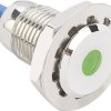 TRU COMPONENTS 149493 Lampka sygnalizacyjna LED GQ12F-D/G/12V/N, 12 V/DC, 12 V/AC, 12 mm