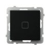 SONATA TOUCH Łącznik dotykowy jednobiegunowy z podświetleniem + Wi-Fi czarne szkło szronione ŁPDT-1RS/m/79