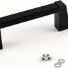 Handle, straight, PA/aluminum, (L x W x H) 121 x 14 x 42 mm, black, 1427SBB