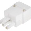 Złącze wtykowe do druku Biały 3-żyłowe, Wkręcane, 400 V Montaż na kablu