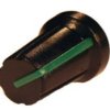 GALKA-1G16 Gałka potencjometru obrotowego - pasek zielony (na ośkę 6 mm) wysokość 16 mm