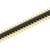 Pin header, 30 pole, pitch 2.54 mm, straight, black, SL12SMD03530G