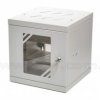 Szafa rack 6U, wisząca, 10 cali, 300mm gł., drzwi szklane, do montażu