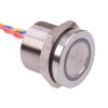 PBAR9AFB000A0W APEM White LED 5VDC Momentary NO 19mm Piezo Switch Prewired IP68