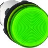 Signal light, illuminable, waistband round, green, mounting Ø 22 mm, XB7EV73P
