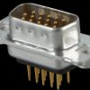 163A16799X D-SUB plug, high density, 15-pin, print, twisted