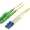 Al-9E2000lc-05I Patch Cord Światłowodowy Os2 E2000/Apc,Lc/Upc 5M Lszh Żółty