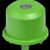1ES021 1ES cap for Multimec 5, Ø 9.6 mm, green, transparent lens