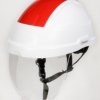 Kask ochronny Penta Biały ABS Mikro W zestawie pasek pod brodę TC42ES Z regulacją