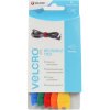 Cable tie, releasable, (L x W) 200 x 12 mm, blue/green/red/orange/yellow, VEL-EC60250, package with 5 pieces