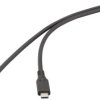 Renkforce Kabel USB USB4® Złącze męskie USB-C® 1.00 m czarny RF-6830438