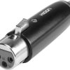 Adapter XLR HI-X3CI-FF złącze żeńskie XLR - złącze żeńskie RCA/cinch Hicon HI-X3CI-FF 1 szt.