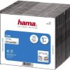 Hama Pokrowiec Slim CD 00051167 1 CD/DVD/Blu-Ray przeźroczysty, czarny polistyren 25 szt.