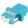 Adapter światłowodowy FO MM duplex LC/UPC-LC/UPC aqua OM3 LANBERG