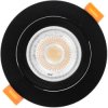 Oprawa Halogenowa Podtynkowa Ruchoma Okrągła Czarna GU10 MR16 VENTUS Lumiled