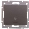 LOGI Łącznik zwierny dzwonek z LED śrubowy 10AX 250V grafit 021080141 25253
