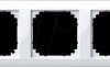 389525 1-M, cover-frame, 5-gang, active white glossy