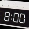 WCACQ30WT Alarm clock with wireless charging, USB-A connector, night light
