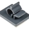 Spinka do kabli 7mm Samoprzylepny 25 x 20mm materiał: Nylon 66 Szary zacisk kablowy