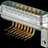 3017W2PAU99G20X D-SUB coax plug, mixed assembly, PCB-mounting, angled