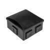 Puszka hermetyczna 80x80x40, 6 dławików, kwadratowa, odporna na UV, czarna, IP44,OR-JB-13822/6/B