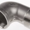 Złączka rurowa ze stali nierdzewnej gwint 1 2cal RS PRO gwint 2 2cal Okrągłe 90°, Kolanko Z gwintem