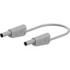 Stäubli 662012-10028 SLK-4N-S10 Test lead 100cm grey stackable 4mm plugs