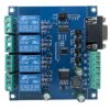 Moduł przekaźnikowy 4 kanałowy Modbus RTU RS232/TTL UART