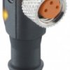 Sensor actuator cable, M8-cable socket, angled to open end, 3 pole, 5 m, PUR, black, 4 A, 0806 03 L1 300 5M
