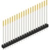 Pin header, 20 pole, pitch 2.54 mm, straight, black, 10049021