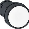 Pushbutton, unlit, groping, 1 Form A (N/O), waistband round, white, front ring black, mounting Ø 22 mm, XB7NA11