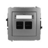DECO Ładowarka USB podwójna 2xUSB C 30 W max grafitowy 11DCUSB-9 KARLIK
