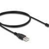 Delock Kabel USB USB 2.0 Złącze męskie USB-A, otwarte końcówki kabla 1.00 m czarny 64184