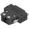 D-Sub connector housing, size: 2 (A), straight 180°, cable Ø 10 mm, PBT, black, 165X10249X