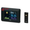Stacja METEO SP62 czarna z DCF bezprzew. pogody
