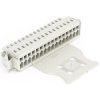 Socket header, 16 pole, pitch 3.5 mm, angled, light gray, 734-116/037-000/035-000