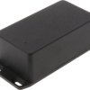 Aluminum die cast enclosure, (L x W x H) 112 x 60 x 42 mm, black (RAL 9005), IP54, 1590BSFLBK