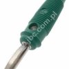 VQ 20 GN Wtyk izolowany 4mm spręż., przyłącze przykręcane, 16A, zielony, Hirschmann, 930058104, VQ20GN