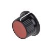 Pokrętło potencjometru oś: 6.35mm średnica: 28mm Okrągłe Plastik Czarny, czerwony RS PRO