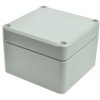Obudowa; uniwersalna; Z111SJ-TM; ABS; 82mm; 80mm; 55mm; IP67; jasnoszary; hermetyczna; z uszczelką wylewaną i tulejkami mosiężny