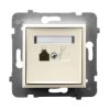 ARIA Gniazdo telefoniczne pojedyncze ecru GPT-1U/m/27