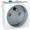UNICA Gniazdo pojedyncze z uziemieniem bez ramki białe MGU3.059.18 SCHNEIDER ELECTRIC