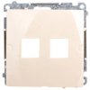 Simon Basic Pokrywa gniazda teleinformatycznego pojedynczego RJ Keystone płaska beżowa BMPT/12