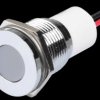 Q16F3CXXW12E Indicator LED, 12 V DC, 16 mm, wired, white/BrC