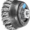 PFERD TOOLS Szczotka garnkowa pleciona TBG Ø 80 mm Drut ze stali nierdzewnej M14 Ø 0,35 do szlifierki kątowej POS TBG 80