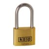 Kasp K12540L40A1 Premium Brass Padlock - 40x40mm - Long Shackle - KA25401