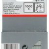 Zszywki z płaskiego drutu typ 57, 10,6 x 1,25 x 8 mm Bosch Accessories 2609200230, N/A, Wymiary (D x S) 8 mm x 10.6 mm,
