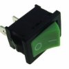 Przełącznik kołyskowy zielony 6A/250V