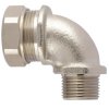 Łącznik do kanałów kablowych Flexicon gwint M20 20mm Kolanko 90° Mosiądz platerowany niklem IP65